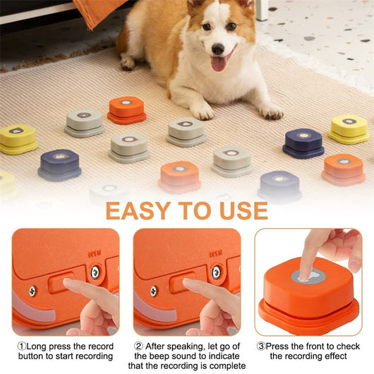 Botones de Comunicación para Mascotas - 4 Colores con Grabación de Voz - Image 39