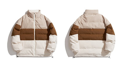 Chaqueta Acolchada Reversible para Parejas con Bordado de Cometa y Contraste de Colores - Image 32