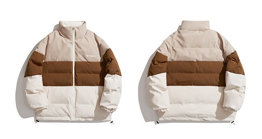Chaqueta Acolchada Reversible para Parejas con Bordado de Cometa y Contraste de Colores - Image 32