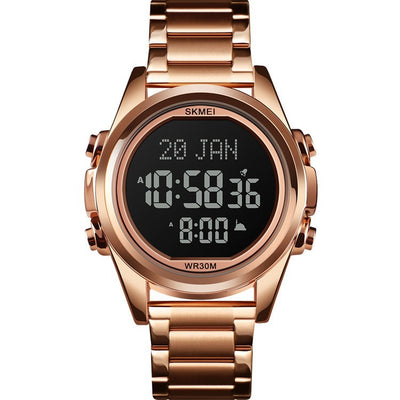 Reloj Electrónico Árabe para Hombre Acero Inoxidable Diseño Fashion - Image 13