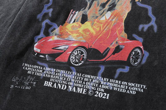 Playera Manga Larga Estampado Flamas - Diseño Europeo Vintage Desgastado - Image 25