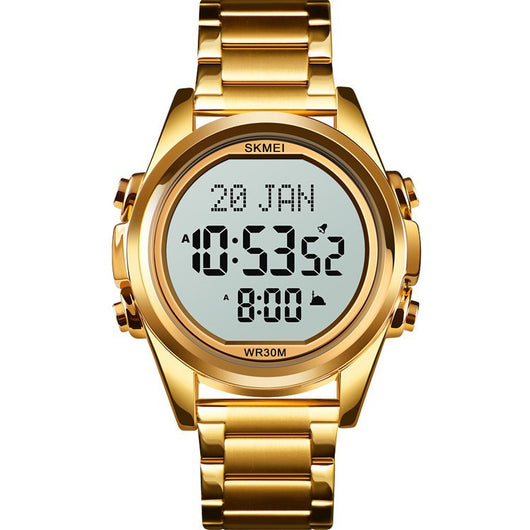 Reloj Electrónico Árabe para Hombre Acero Inoxidable Diseño Fashion - Image 18