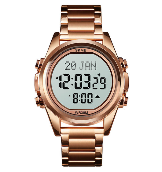 Reloj Electrónico Árabe para Hombre Acero Inoxidable Diseño Fashion - Image 23