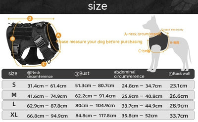 Correa Táctica Ajustable de Nylon para Perros Grandes - Image 22