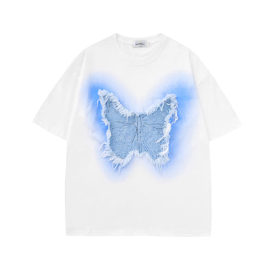 Camiseta Unisex American Street Raw con Estampado Mariposa - Image 33
