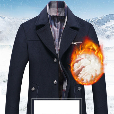 Abrigo de Lana para Hombre con Estilo Versátil - Image 17