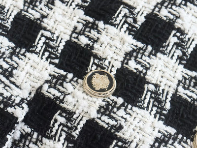 Abrigo Tipo Blazer Doble Botonadura Pata de Gallo para Mujer - Image 19