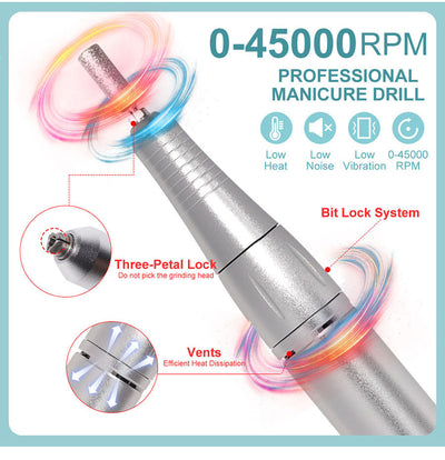 Máquina Pulidora de Uñas Eléctrica Recargable V2 - Kit Completo de Nail Art - Image 13