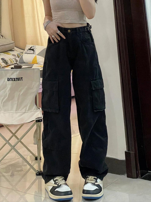 Jeans Rectos Retro con Dobladillo Mop - Image 17