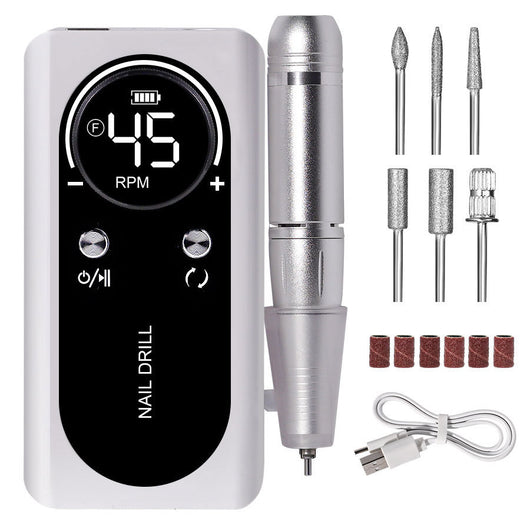 Máquina Pulidora de Uñas Eléctrica Recargable V2 - Kit Completo de Nail Art - Image 16
