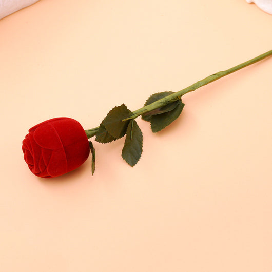 Caja de Anillo Elegante con Rosas de Rama - Estuche para Aretes - Image 8