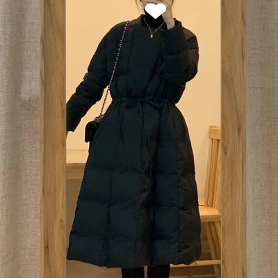 Abrigo Acolchado Estilo Coreano Negro - Parka Gruesa de Algodón - Image 18