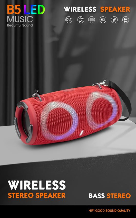 Parlante Portátil War Drum Bluetooth con Luces RGB - Resistente al Agua - Image 22