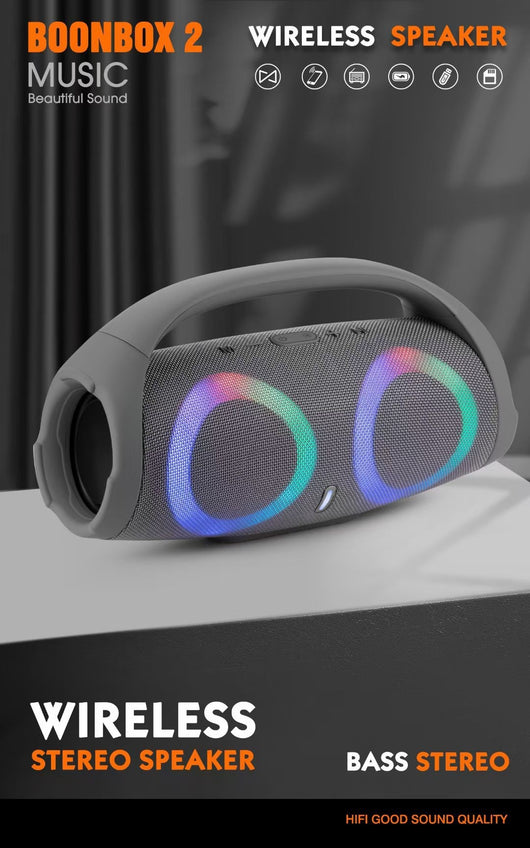 Parlante Portátil War Drum con Bluetooth, Luces RGB y Resistencia al Agua - Image 7