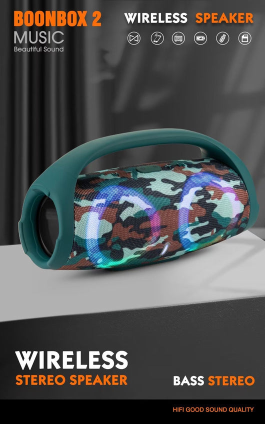 Parlante Portátil War Drum con Bluetooth, Luces RGB y Resistencia al Agua - Image 8