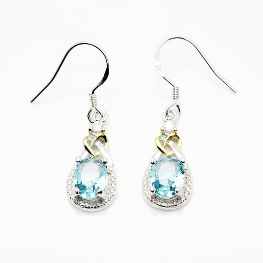 Conjunto de Joyería Cuproníquel Azul Zafiro - Collar, Anillo y Aretes - Image 9