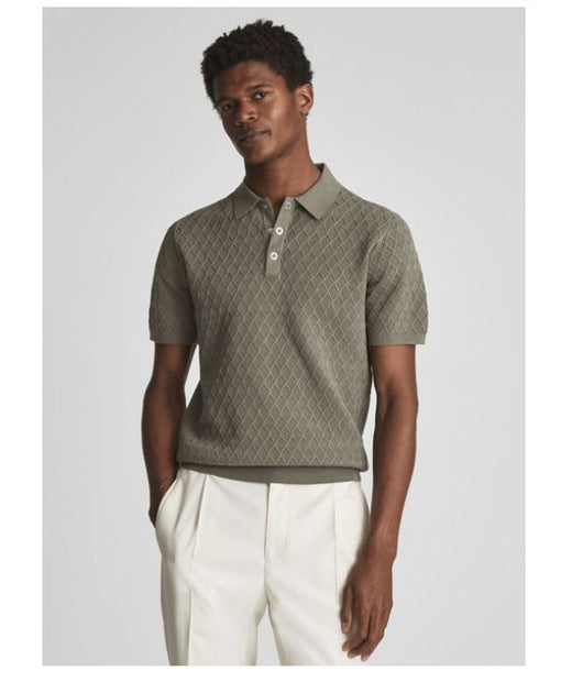 Polo Tejido Slim Fit con Cuello Floral Torcido - Top de Lana Micro Elástica - Image 11