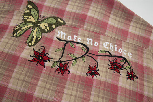 Camisa Cuadros Americana Retro para Hombre - Primavera y Otoño - Image 19