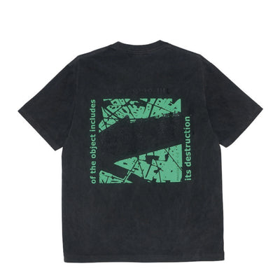 Camiseta Batik Vintage Verde Fluorescente con Estampado de Letras - Image 19