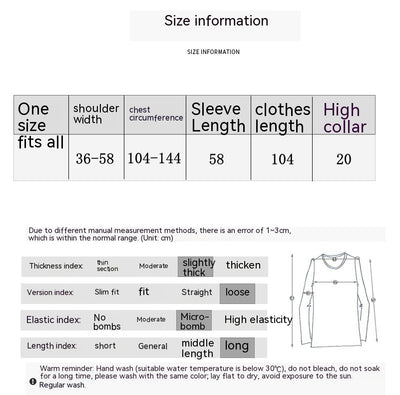 Vestido Suéter Largo de Cuello Alto para Otoño e Invierno - Image 26
