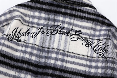 Chaqueta Acolchada de Cuadros para Hombre - Otoño e Invierno - Image 21
