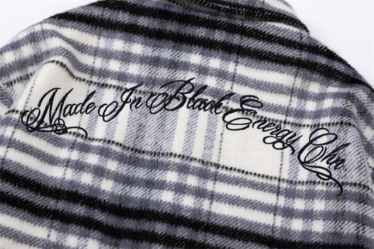 Chaqueta Acolchada de Cuadros para Hombre - Otoño e Invierno - Image 21