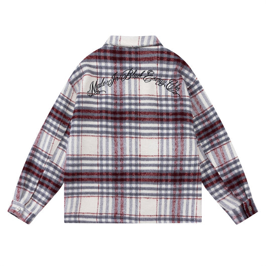 Chaqueta Acolchada de Cuadros para Hombre - Otoño e Invierno - Image 22