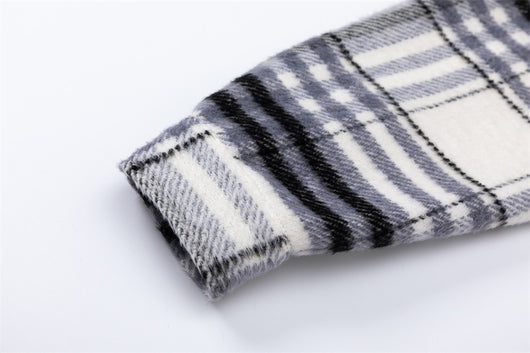 Chaqueta Acolchada de Cuadros para Hombre - Otoño e Invierno - Image 29