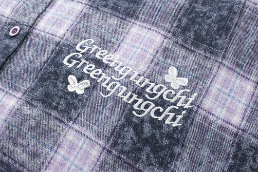 Camisa Cuadriculada Bordada de Manga Larga para Hombre Primavera Otoño - Image 26
