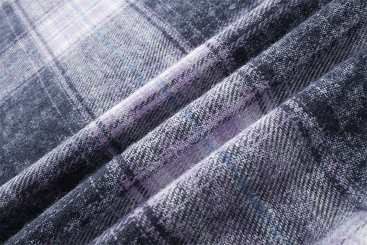 Camisa Cuadriculada Bordada de Manga Larga para Hombre Primavera Otoño - Image 27