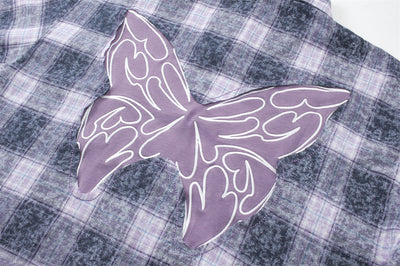 Camisa Cuadriculada Bordada de Manga Larga para Hombre Primavera Otoño - Image 35