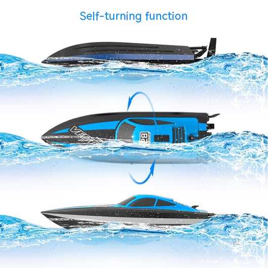 Barco de Control Remoto con Luces LED - Lancha Rápida Eléctrica de Alta Velocidad - Image 9