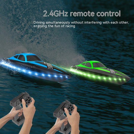Barco de Control Remoto con Luces LED - Lancha Rápida Eléctrica de Alta Velocidad - Image 10