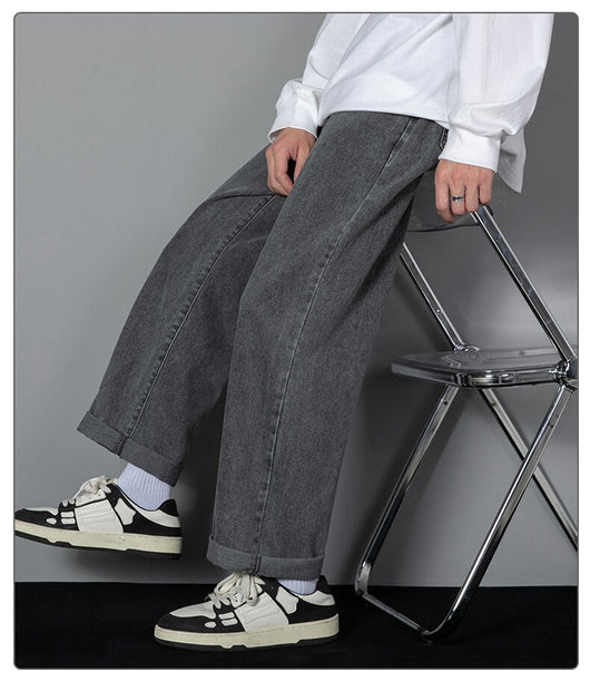Pantalones Vaqueros Rectos Estilo Hong Kong con Efecto Adelgazante para Hombre - Image 21