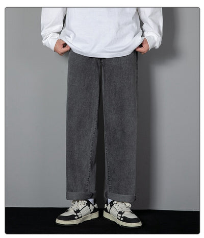 Pantalones Vaqueros Rectos Estilo Hong Kong con Efecto Adelgazante para Hombre - Image 25
