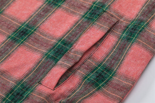 Camisa Abrigo Cuadrillé con Capucha - Estilo Europeo y Americano - Image 26