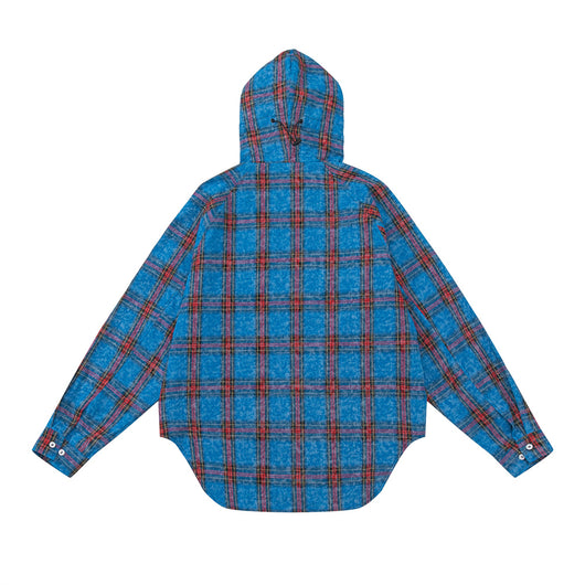 Camisa Abrigo Cuadrillé con Capucha - Estilo Europeo y Americano - Image 29