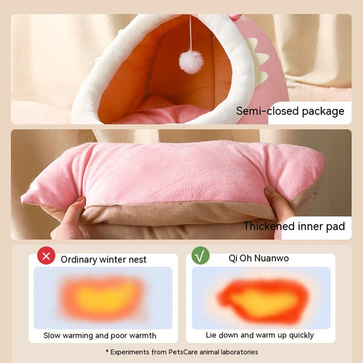 Cama Térmica Semiencerrada para Gatos - Refugio Cálido Invierno - Image 8