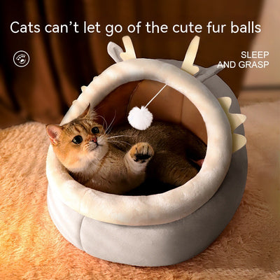 Cama Térmica Semiencerrada para Gatos - Refugio Cálido Invierno - Image 12