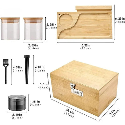 Caja de Seguridad Bambú con Candado Combinado Grande - Image 9