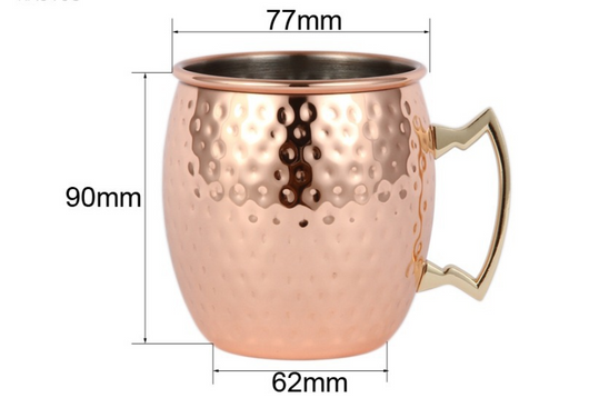 Taza Térmica Moscow Mule de Acero Inoxidable con Baño de Cobre Martillado - Image 17
