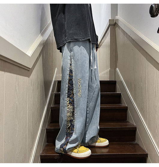 Jeans Holgados de Moda Urbana para Hombre - Diseño Parejas Casual Otoño - Image 22