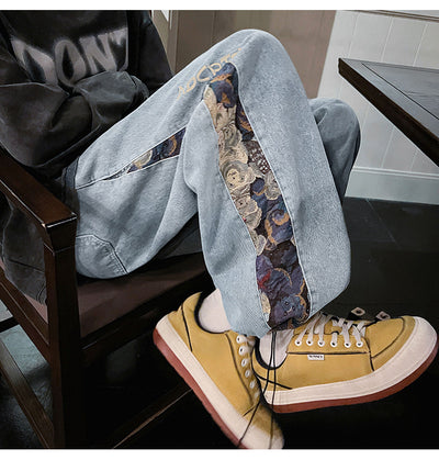 Jeans Holgados de Moda Urbana para Hombre - Diseño Parejas Casual Otoño - Image 26