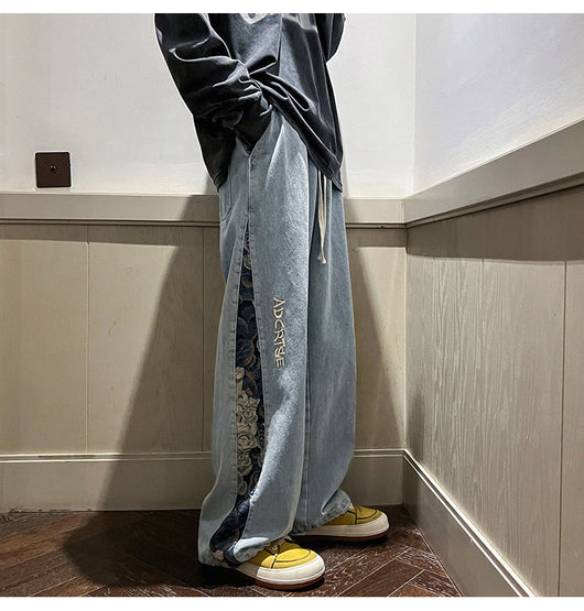 Jeans Holgados de Moda Urbana para Hombre - Diseño Parejas Casual Otoño - Image 29