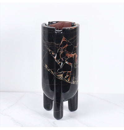Jarrón Decorativo Hidropónico de Mármol con Planta Verde - Image 21