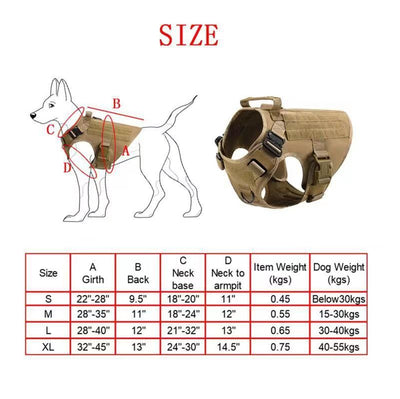 Chaleco Funcional para Perro con Bolsas de Hidratación y Accesorios - Image 16