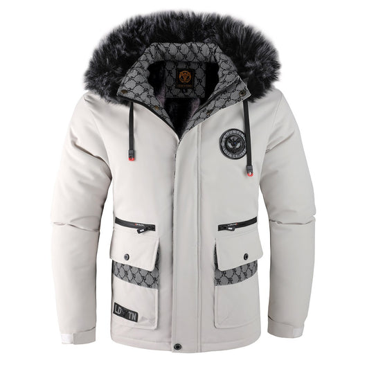 Chaqueta de Invierno para Hombre con Cuello de Pelo - Image 11