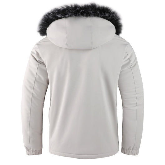 Chaqueta de Invierno para Hombre con Cuello de Pelo - Image 13