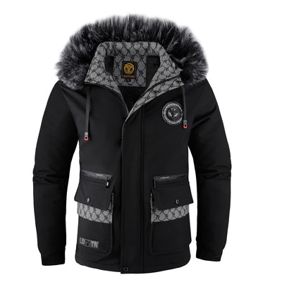 Chaqueta de Invierno para Hombre con Cuello de Pelo - Image 18