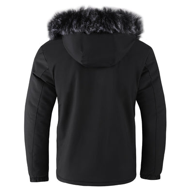 Chaqueta de Invierno para Hombre con Cuello de Pelo - Image 19
